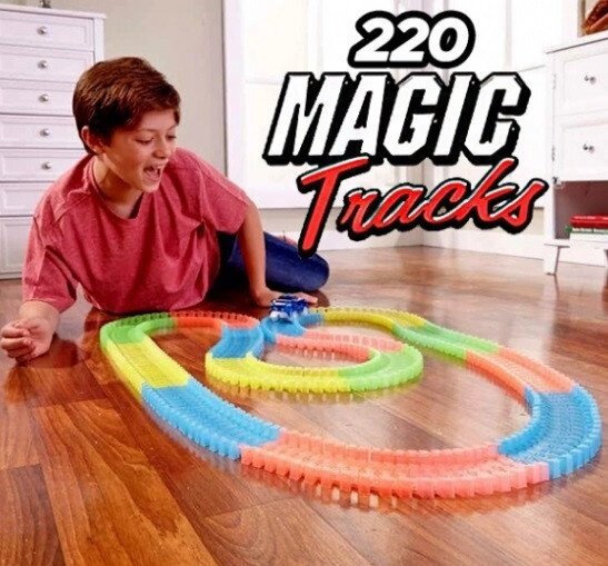 Дитяча гнучка іграшкова дорога Magic Tracks 220 деталей від компанії Інтернет магазин "Megamaks" - фото 1
