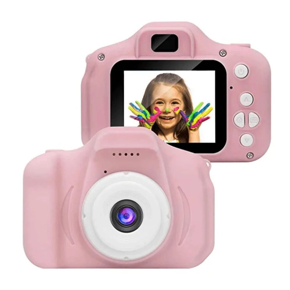 Дитячий цифровий фотоапарат Kids Camera з дисплеєм 2 "рожевий від компанії Інтернет магазин "Megamaks" - фото 1