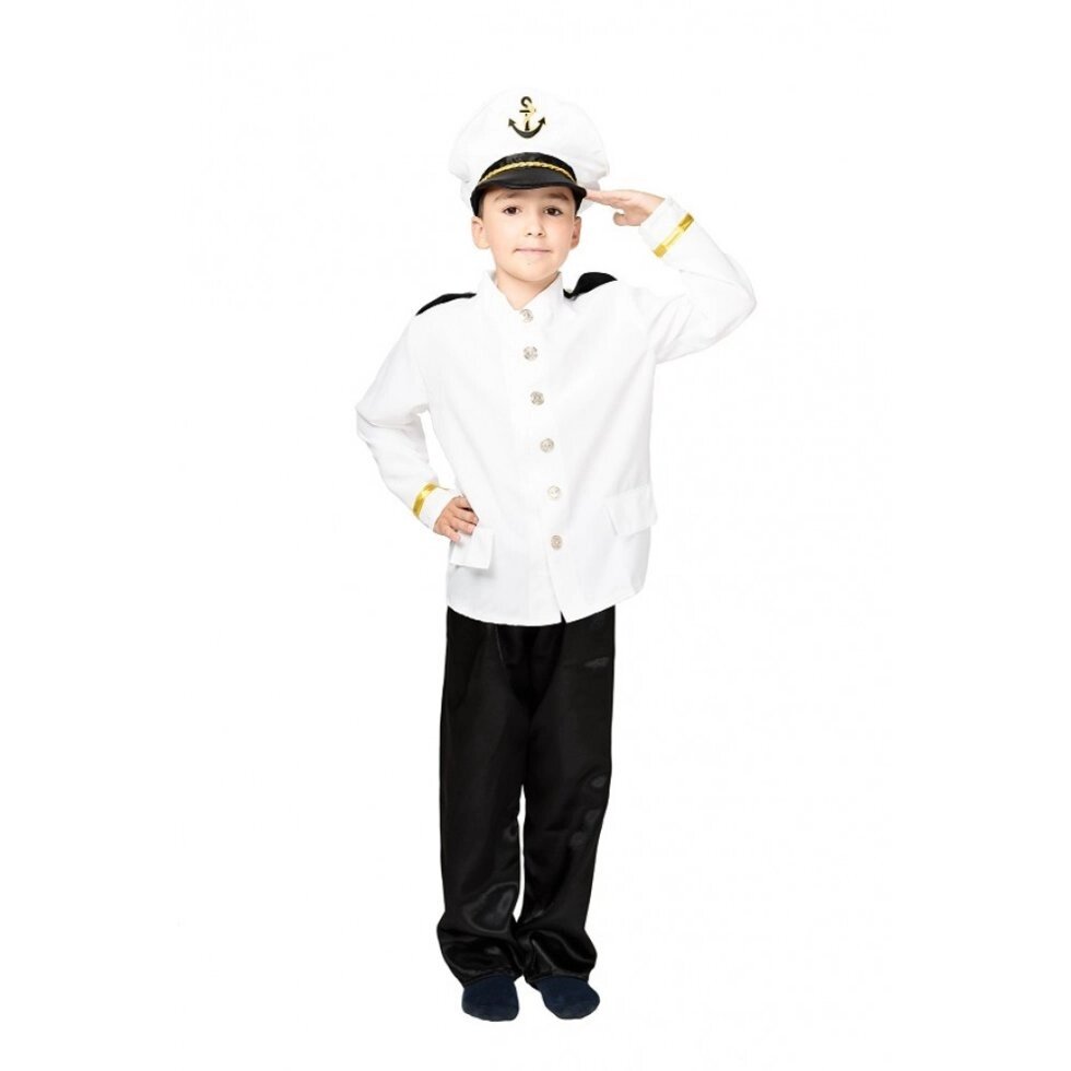 Дитячий карнавальний костюм Капітана кофта штани і шапочка від компанії Інтернет магазин "Megamaks" - фото 1