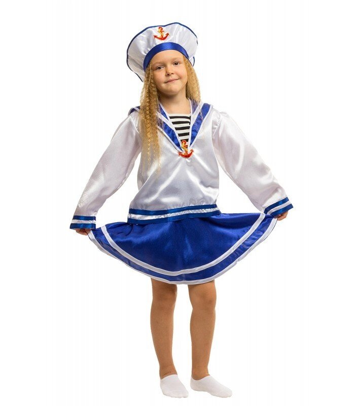Дівчинка-Морячка карнавальний костюм дитячий на Новий рік від 4 до 9 років від компанії Інтернет магазин "Megamaks" - фото 1