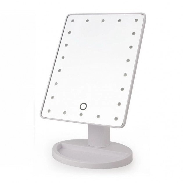 Дзеркало для макіяжу з LED підсвічуванням настільний на батарейках від компанії Інтернет магазин "Megamaks" - фото 1