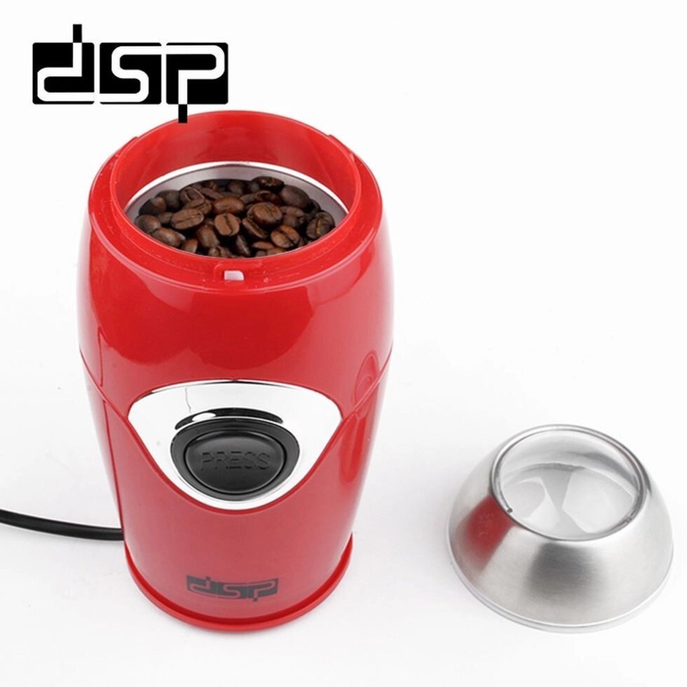 Электрическая кофемолка DSP KA3002А мощность 200 Вт красная від компанії Інтернет магазин "Megamaks" - фото 1
