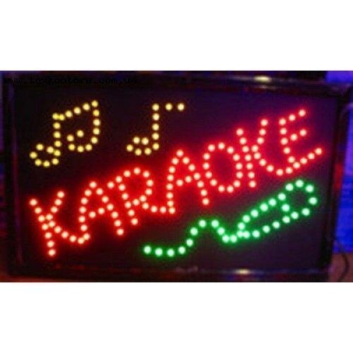 Електронне табло "Karaoke" 55 * 33 см світлодіодна вивіска від компанії Інтернет магазин "Megamaks" - фото 1
