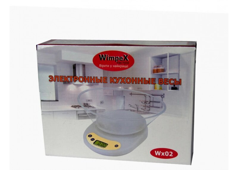 Електронні кухонні ваги WIMPEX WX 02 5 кг з чашею точність зважування вага для кухні від компанії Інтернет магазин "Megamaks" - фото 1