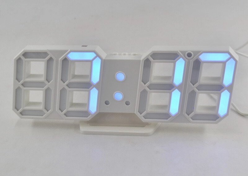 Електронні настільний годинник з блакитною підсвіткою Caixing CX-2218 від компанії Інтернет магазин "Megamaks" - фото 1