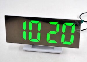 Електронний годинник DS-3618L настільні із зеленим підсвічуванням