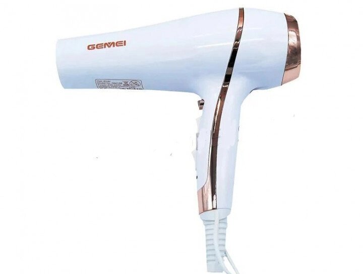 Фен для волосся Gemei GM-108 2400 Вт 2 швидкості від компанії Інтернет магазин "Megamaks" - фото 1