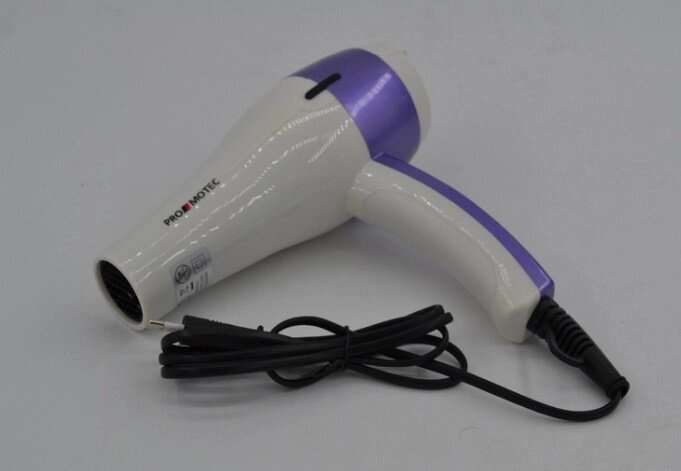 Фен для волосся Promotec PM2306 3000 холодне обдування концентратор дифузор від компанії Інтернет магазин "Megamaks" - фото 1