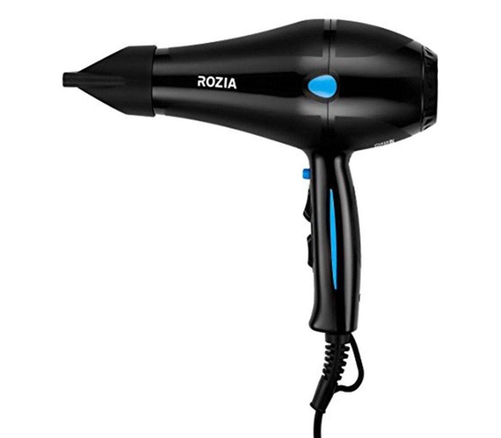 Фен для волосся Rozia HC-8208 2000 Вт 2 насадки режим турбо 2 швидкості від компанії Інтернет магазин "Megamaks" - фото 1