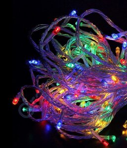Гірлянда новорічна Xmas LED 200 лампочок світлодіодна гірлянда різнобарвна 15 метрів