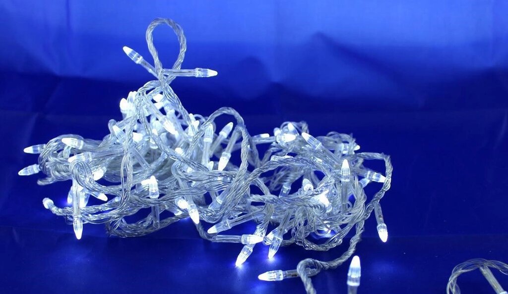 Гірлянда новорічна LED 100 WW-2 білий від компанії Інтернет магазин "Megamaks" - фото 1
