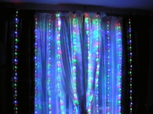 Гірлянда Xmas водоспад 3M * 1.5M 320LED різнобарвна