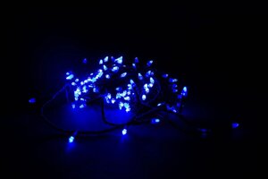 Гірлянда яскрава новорічна Xmas LED 200 синя