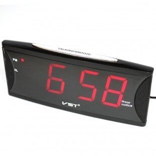 Годинники настільні VST 719T-1 електронний годинник з червоним LED-індикатором від компанії Інтернет магазин "Megamaks" - фото 1
