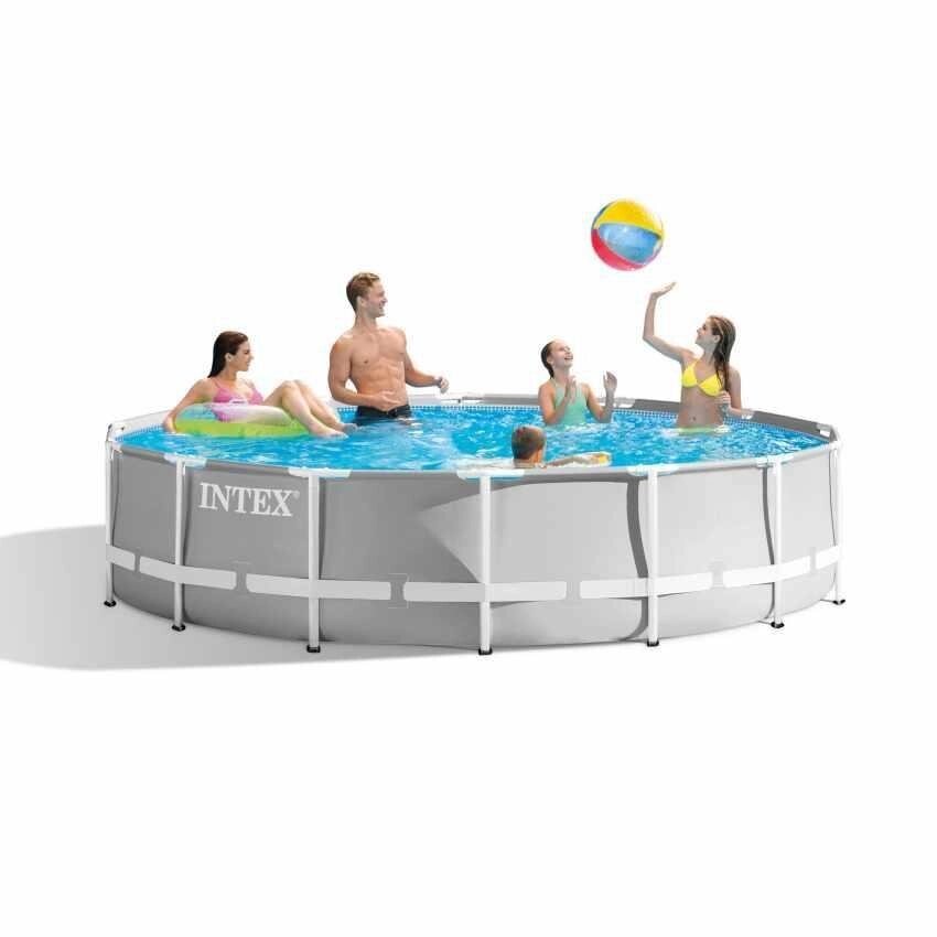 Каркасный круглый бассейн Intex 26702 Prism Frame 305х76 см для летнего отдыха від компанії Інтернет магазин "Megamaks" - фото 1
