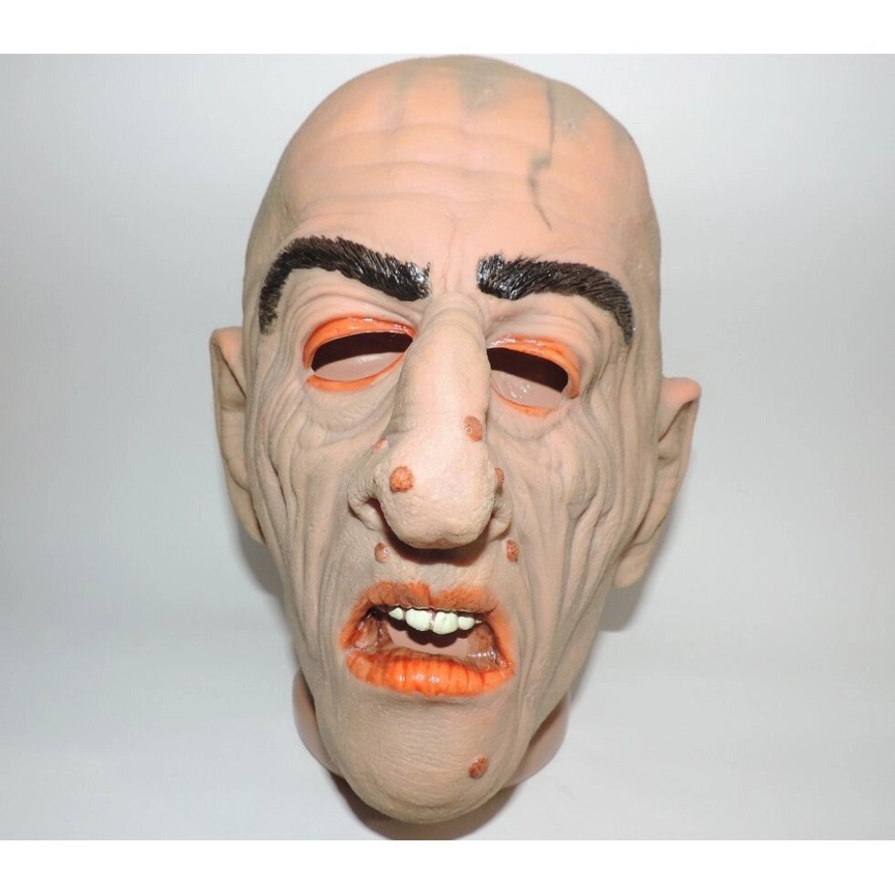 Карнавальна маска страшна Бородавка гумова на хеллоуин від компанії Інтернет магазин "Megamaks" - фото 1