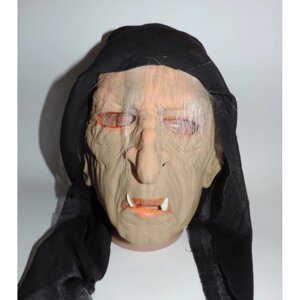 Карнавальна маска страшна Баба Яга латексна (гумова)