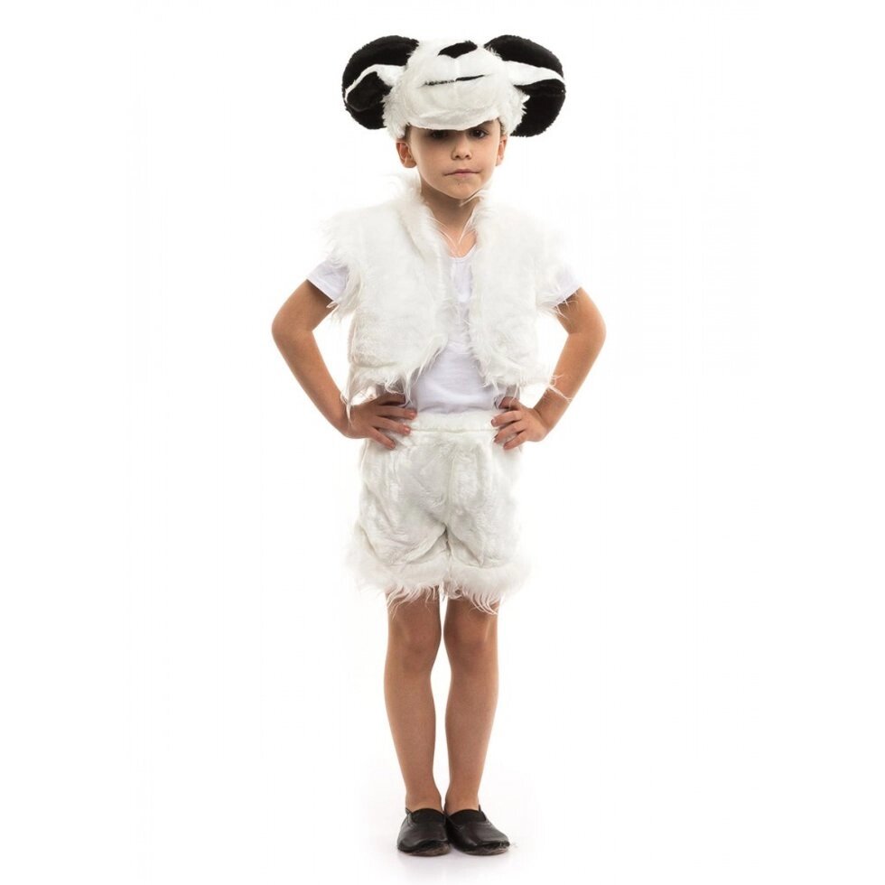 Карнавальний костюм Баранчика білий для хлопчика 104-122 см від компанії Інтернет магазин "Megamaks" - фото 1