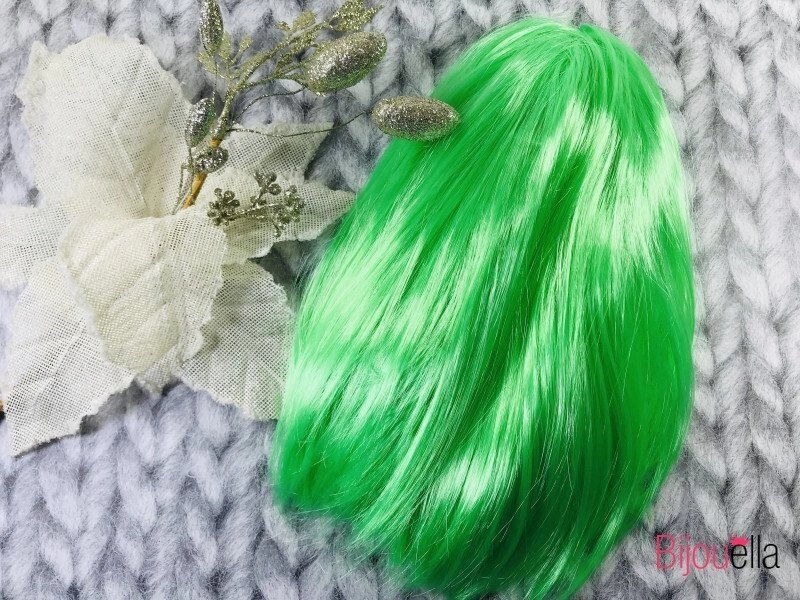Карнавальний парик каре салатового кольору для доповнення Святковий способу від компанії Інтернет магазин "Megamaks" - фото 1