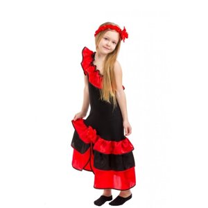 Карнавальний дитячий костюм Іспанки плаття і пов'язка