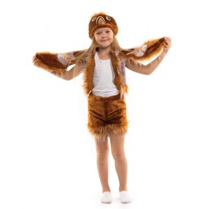 Карнавальний дитячий костюм пташки Горобця для дівчинки