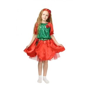 Карнавальний костюм для дівчинки Червона Роза