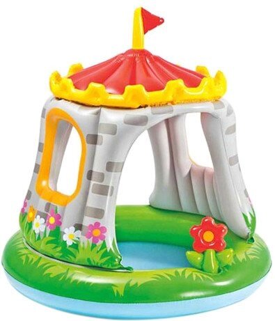 Казковий дитячий надувний басейн "Королівський Замок" Intex 57122 з навісом від 1 до 3 років від компанії Інтернет магазин "Megamaks" - фото 1