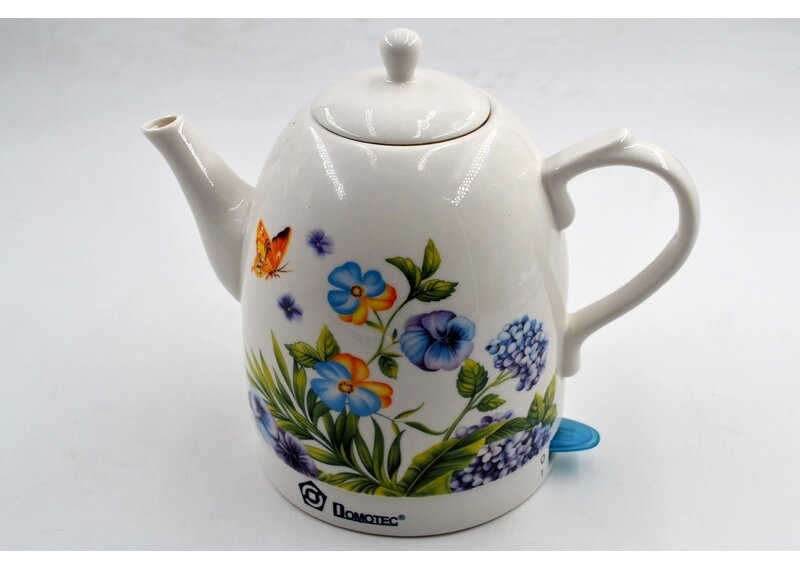 Керамічний чайник з квітковим принтом Domotec MS-5056 електричний від компанії Інтернет магазин "Megamaks" - фото 1