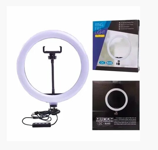 Кільцева світлодіодна лампа LED SL300 30 см селф-лампа від компанії Інтернет магазин "Megamaks" - фото 1