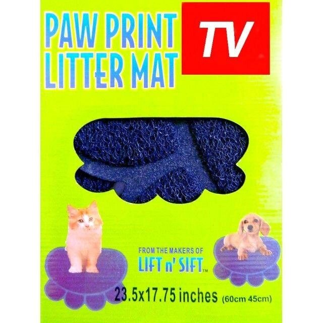 Килимок підстилка для кішок і собак Paw Print Litter Mat від компанії Інтернет магазин "Megamaks" - фото 1