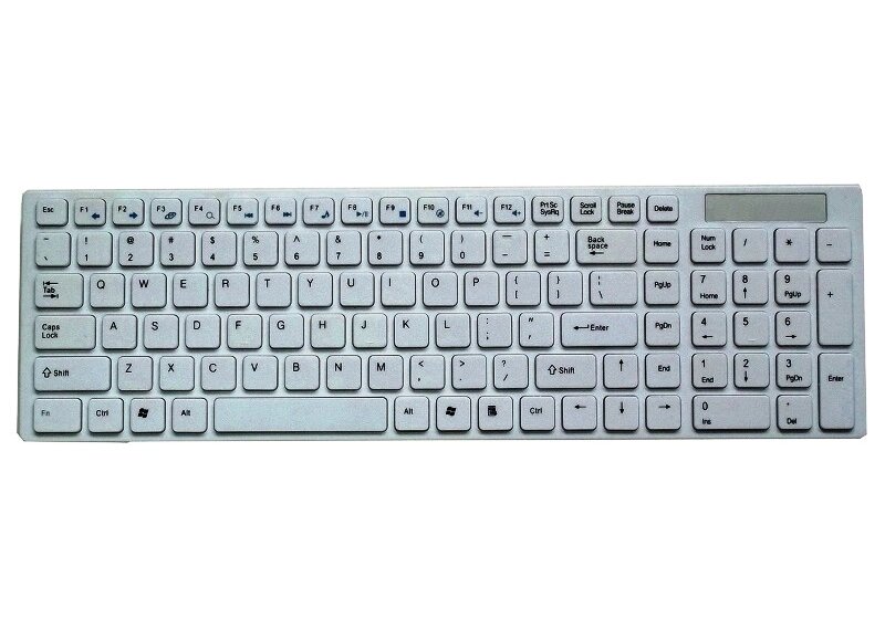 Клавиатура компьютерная K-900 на батарейках белая від компанії Інтернет магазин "Megamaks" - фото 1
