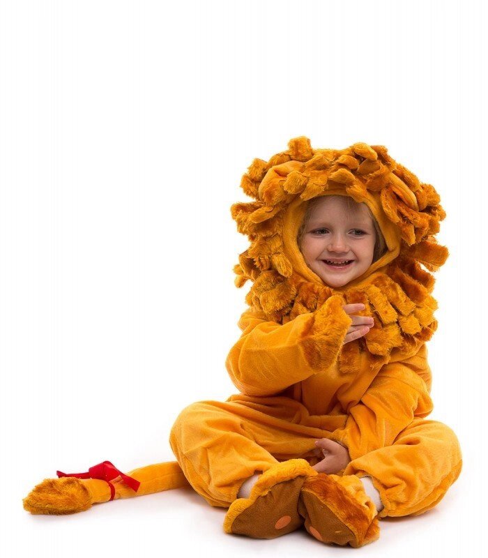 Комбінезон Левеня - малюк 0.5-2.5 років піжаму тепла для діток маскарадна помаранчевий колір від компанії Інтернет магазин "Megamaks" - фото 1