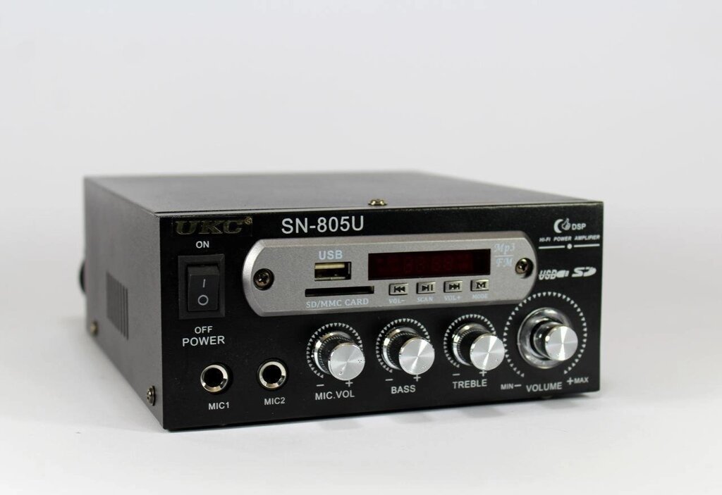 Компактний підсилювач звуку AMP 805 BT підсилювач аудіо від компанії Інтернет магазин "Megamaks" - фото 1