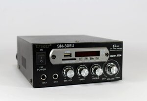 Компактний підсилювач звуку AMP 805 BT підсилювач аудіо