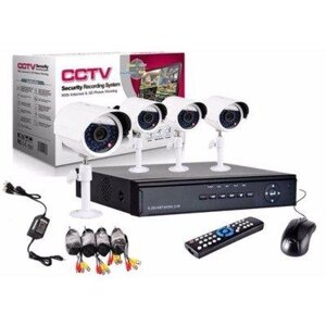 Комплект для запису системи безпеки CCTV від Santa 4 Channel набір відеоспостереження