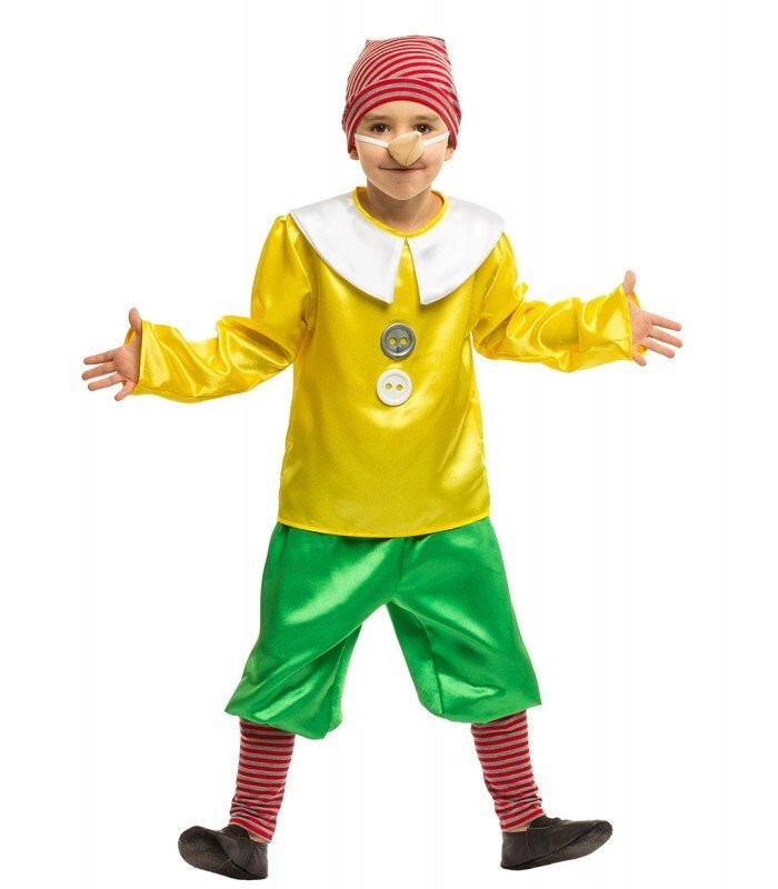 Комплект карнавального костюма Буратіно на Новий Рік, виступ, дитячий від компанії Інтернет магазин "Megamaks" - фото 1