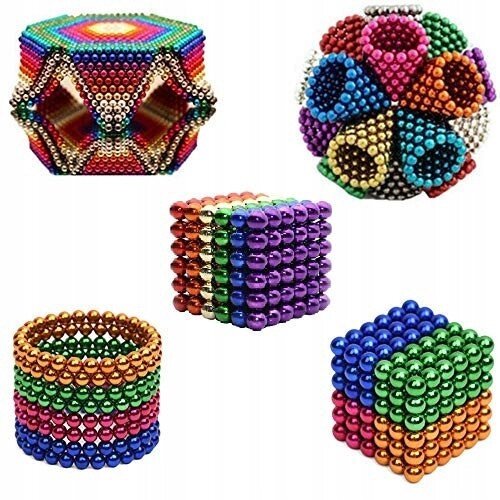 Конструктор анти-стрес Neo Cube 5мм. 216 кульок, різнокольоровий, неодимовий магніт, магнітний конструктор від компанії Інтернет магазин "Megamaks" - фото 1