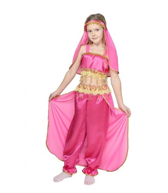 Костюм принцеси Жасмин, східної красуні, малиновий колір, дитячий, карнавальний від компанії Інтернет магазин "Megamaks" - фото 1