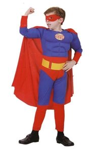 Костюм Супергерой з м'язами для хлопчика на ранок маскарадний костюм СУПЕРМЕН
