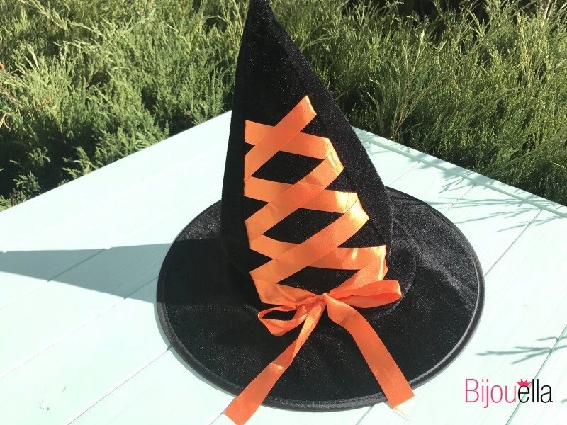 Ковпак маленької відьмочки капелюх чарівника на Хеллоуїн, дитячий ранок з помаранчевою стрічкою від компанії Інтернет магазин "Megamaks" - фото 1