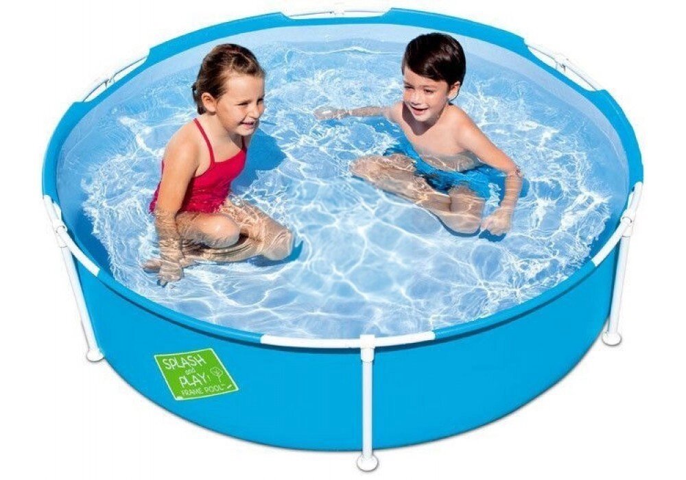 Круглий каркасний басейн Bestway 56283 дитячий 152х38 см 580 л синій міцний для купання від компанії Інтернет магазин "Megamaks" - фото 1