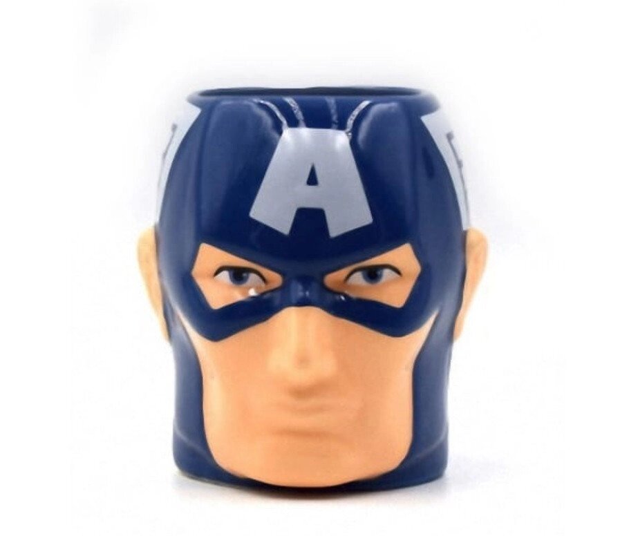Кружка Супергерой Перший Месник Капітан Америка 450 мл кераміка від компанії Інтернет магазин "Megamaks" - фото 1