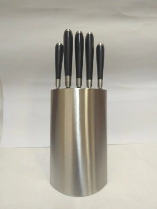 Кухонний набір Vissner VS-37601 6 предметів нержавіюча сталь набір ножів на підставці від компанії Інтернет магазин "Megamaks" - фото 1