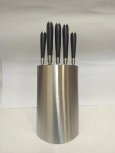 Кухонний набір Vissner VS-37601 6 предметів нержавіюча сталь набір ножів на підставці