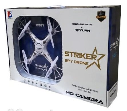 Квадрокоптер дрон Striker Spy Drone 8987V HD камера від компанії Інтернет магазин "Megamaks" - фото 1