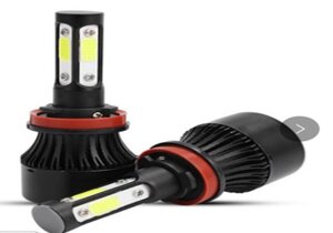 Лампи LED F7 цоколь H4 температура 6500К білий колір автомобільні для фар