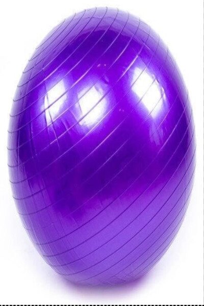 М'яч глянсовий фітнес 85 см для тренування 1200 гр фіолетовий від компанії Інтернет магазин "Megamaks" - фото 1