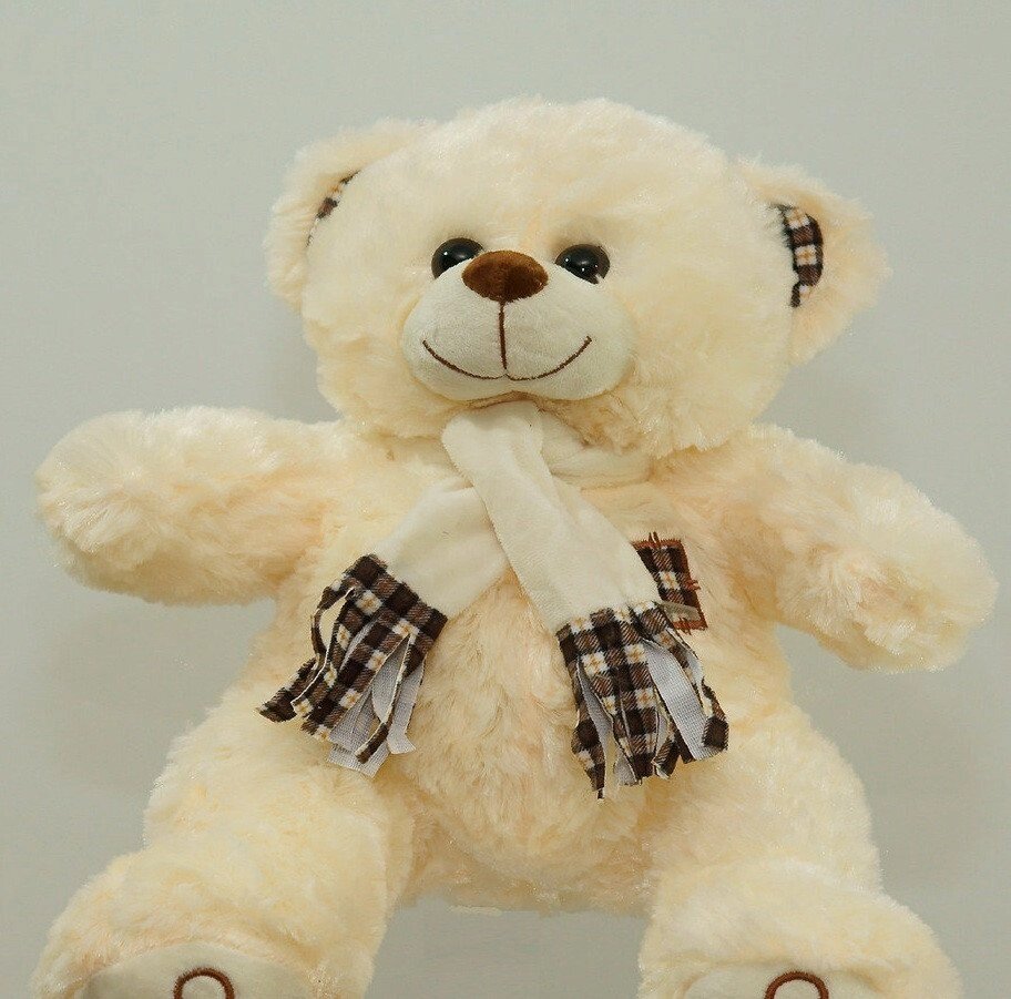 М'яка іграшка Ведмедик 41 см іграшка плюшева на подарунок ведмідь в шарфі від компанії Інтернет магазин "Megamaks" - фото 1