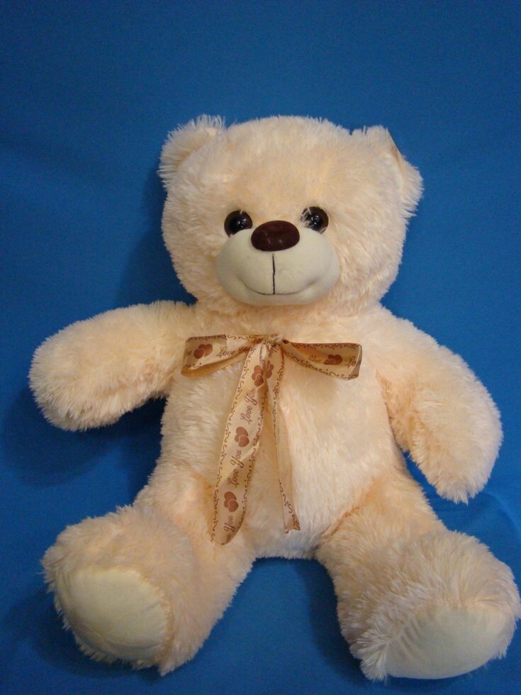 М'який плюшевий Ведмедик 50 см з бантом м'яка іграшка милий ведмідь від компанії Інтернет магазин "Megamaks" - фото 1