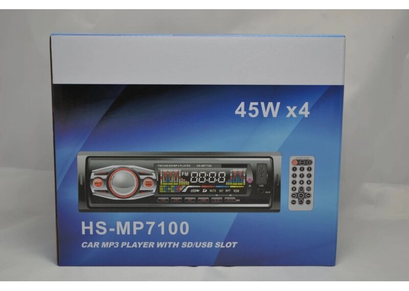 Магнітола автомобільна HS-MP7100 c LED-індикаторним дисплеєм від компанії Інтернет магазин "Megamaks" - фото 1